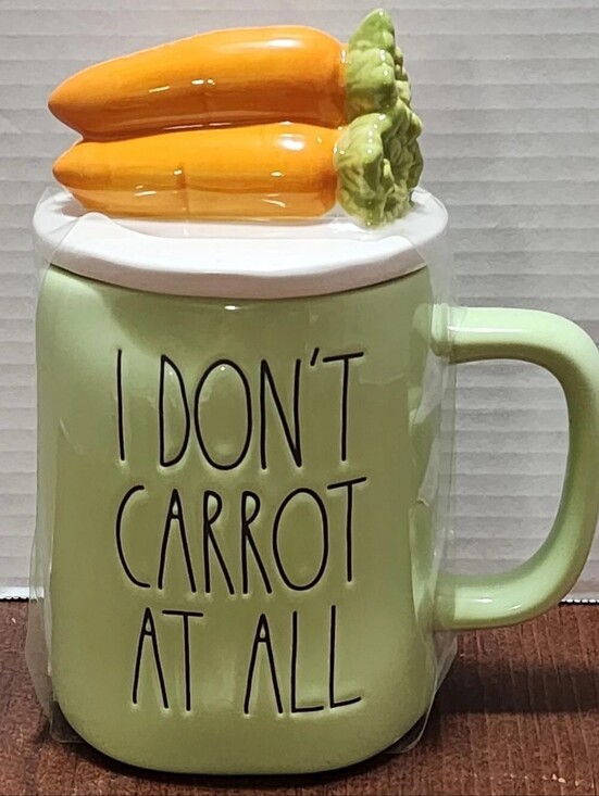 Rae Dunn Other - Rae Dunn “I Don't Carrot At All” Topper Mug Easter Artisan Collection 16Oz NWOT